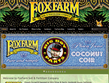 Tablet Screenshot of foxfarmfertilizer.com